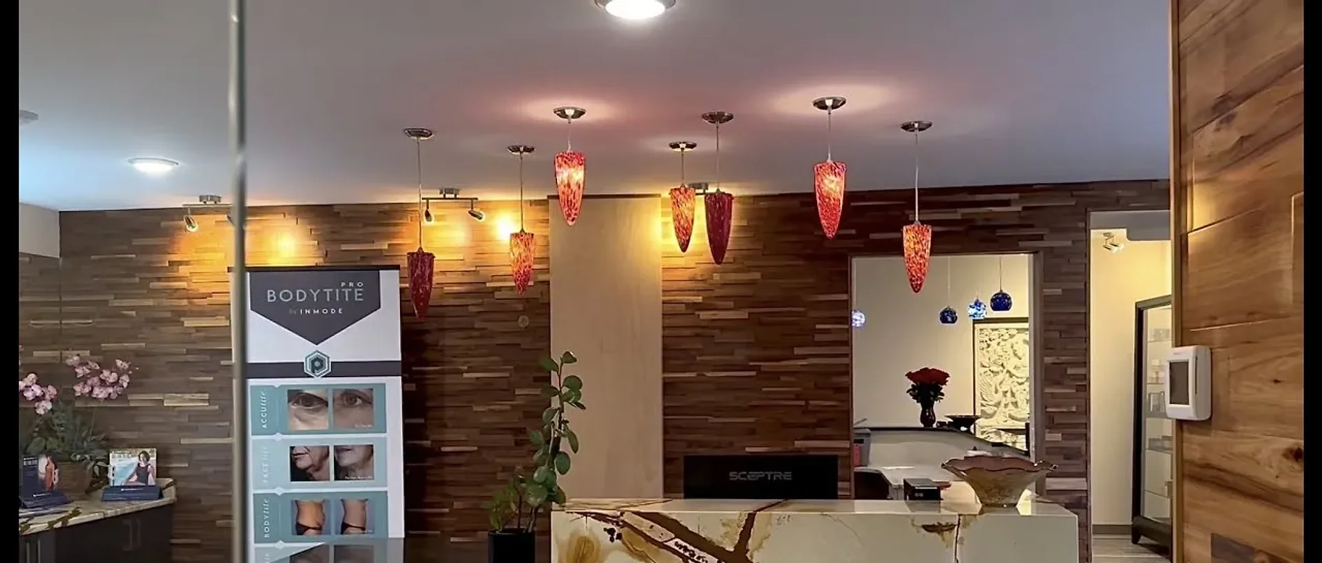 The reception area of The Dermatology, Laser & Vein Center in Montgomery, Cincinnati